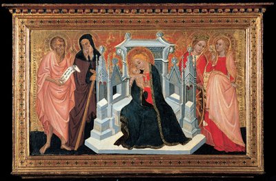 Madonna in Throne with Saints by Unbekannt Unbekannt